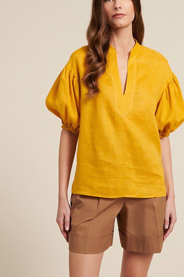 BOTANICA LINEN BLOUSE