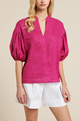 BOTANICA LINEN BLOUSE