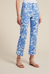 ALIN FLARED PRINTED TROUSERS