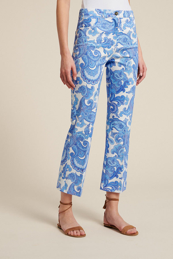 ALIN FLARED PRINTED TROUSERS