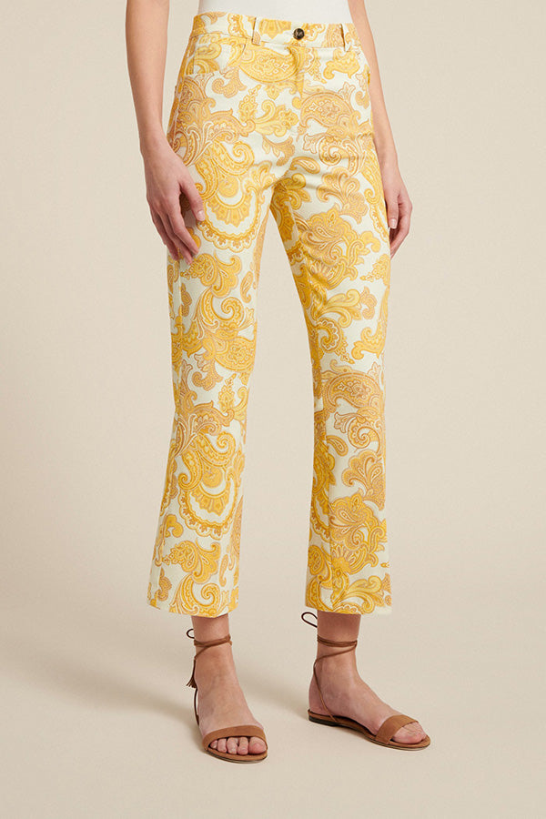 ALIN FLARED PRINTED TROUSERS
