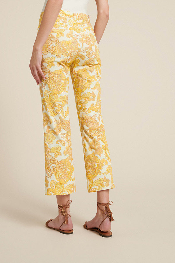 ALIN FLARED PRINTED TROUSERS