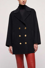 SUGHERO DOUBLE BREAST CABAN-STYLE COAT