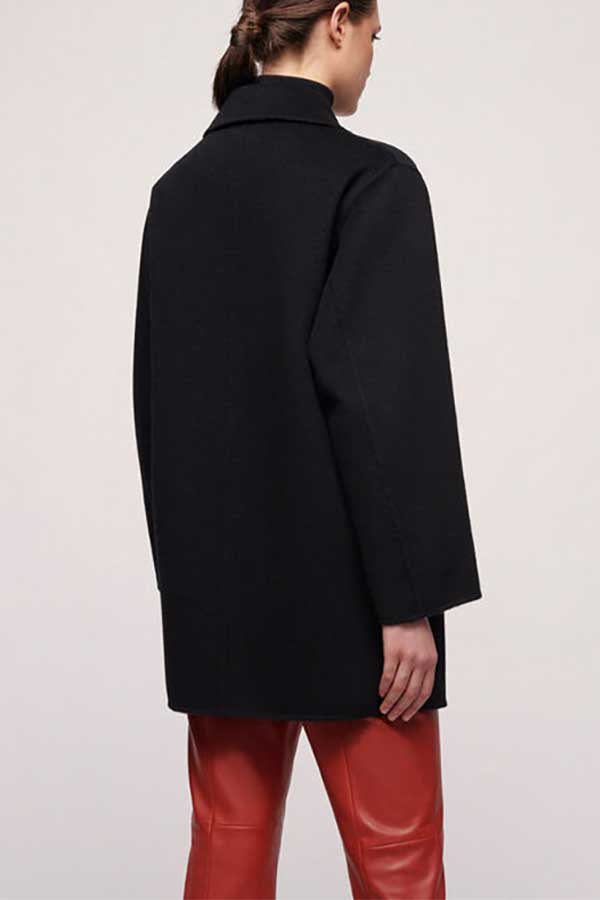 SUGHERO DOUBLE BREAST CABAN-STYLE COAT