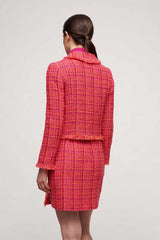 SEVOLI FUCSHIA SHORT WOVEN JACKET