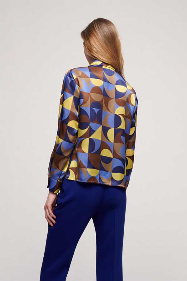 LOCALE OPTICAL EFFECT PRINT SHIRT