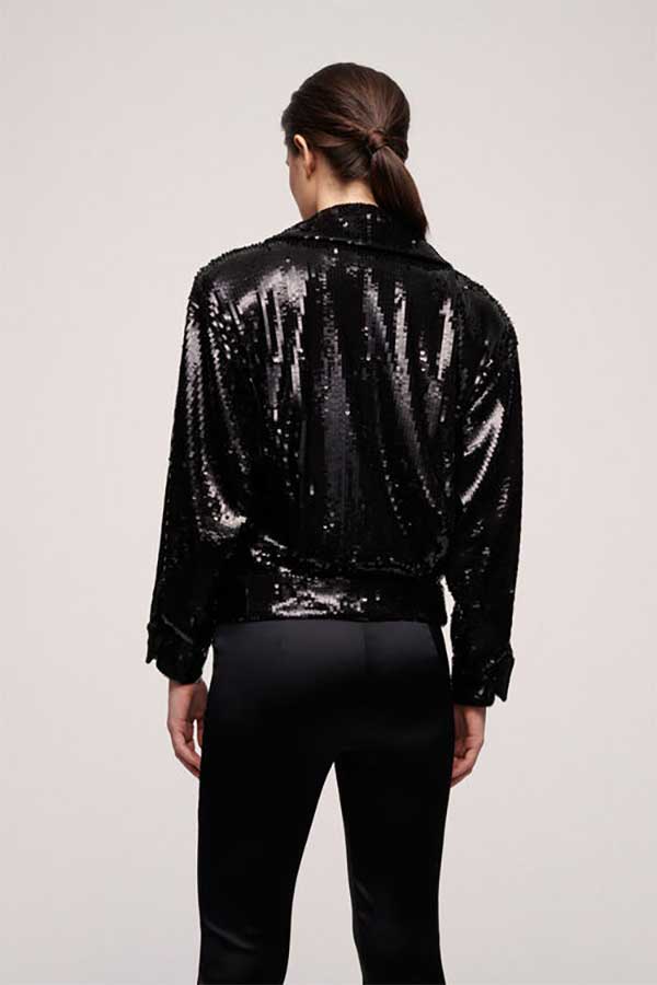 STRATEGA SEQUIN COVERED JACKET