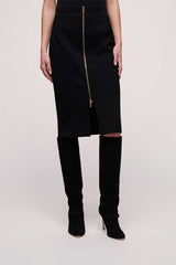 FERRARA FRONT ZIP PENCIL SKIRT