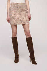 FRAMMENTO WOVEN MINI SKIRT