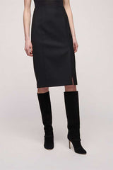 FURBIZIA SIDE SLIT PENCIL SKIRT