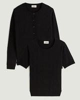 BLACK ROUND NECK TWINSET