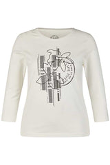 STAMP RHINESTONES T-SHIRT