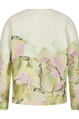 BIG LEAF PRINT SWEATSHIRT