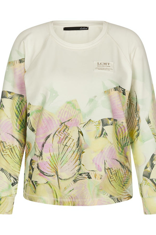 BIG LEAF PRINT SWEATSHIRT