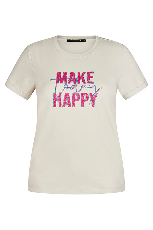 "MAKE TODAY HAPPY "T-SHIRT