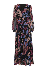 BUTTERFLY PRINT LOOSE LONG DRESS