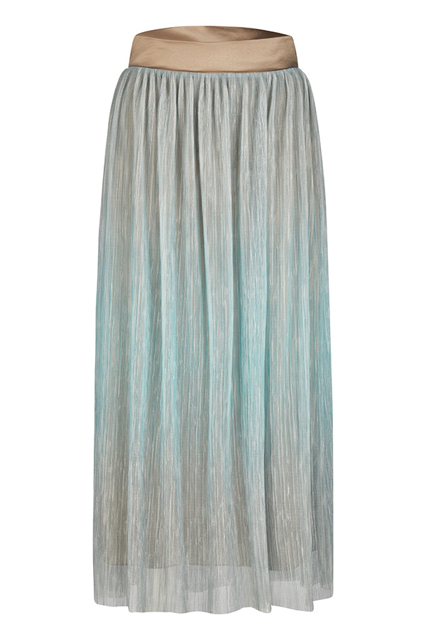 MINT GREEN GRADIENT TULLE MAXI SKIRT