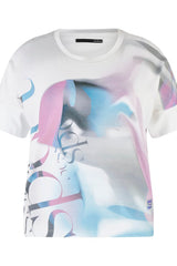 ABSTRACT PRINT T-SHIRT