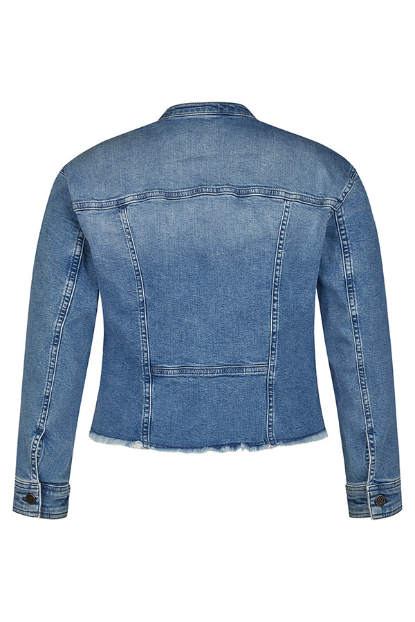 BLUE DENIM BUTTONED JACKET