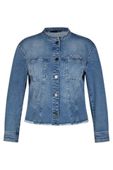 BLUE DENIM BUTTONED JACKET