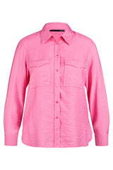 PINK BUTTON UP LONG SLEEVE SHIRT