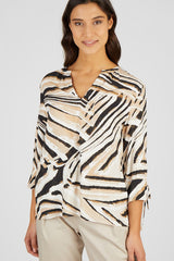 ANIMAL PRINT BLOUSE