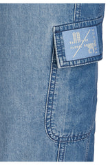 BLUE DENIM CARGO TROUSER