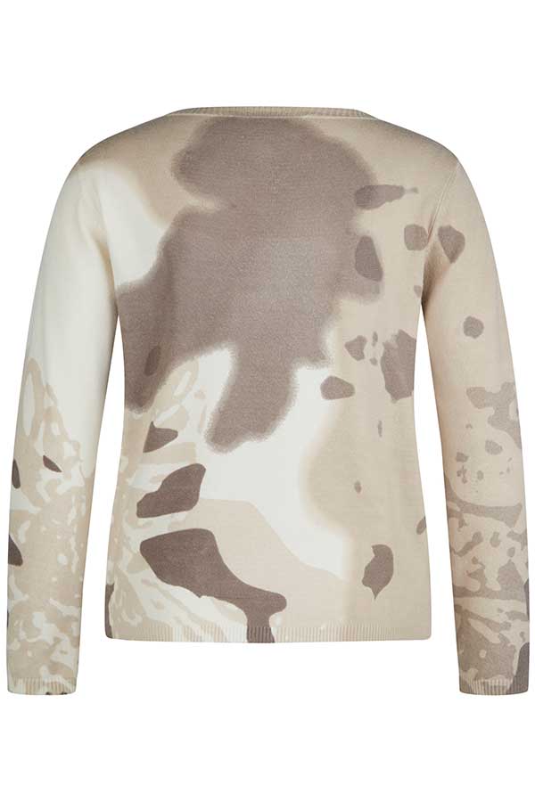 STUDDED TIE-DYE EFFECT PULLOVER