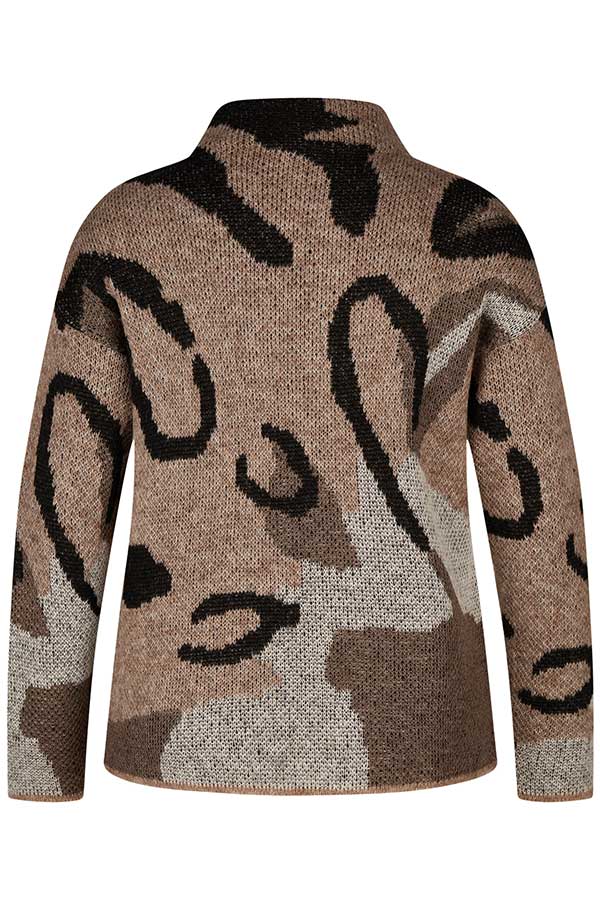 LEOPARD PRINT CREWNECK PULLOVER