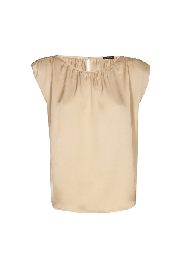 SHINY DRESSY SLEEVELESS TOP