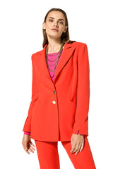 RED FEMININE SUIT BLAZER