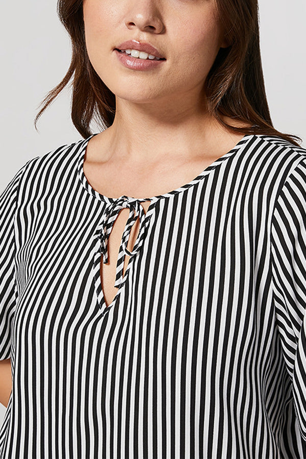 BILIA STRIPED VISCOSE BLOUSE