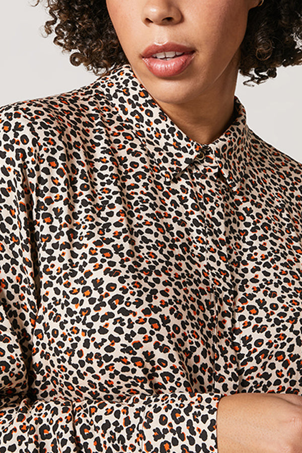 BEAT LEOPARD PRINT SHIRT