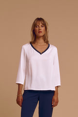 CHARLESTON CREPE TOP