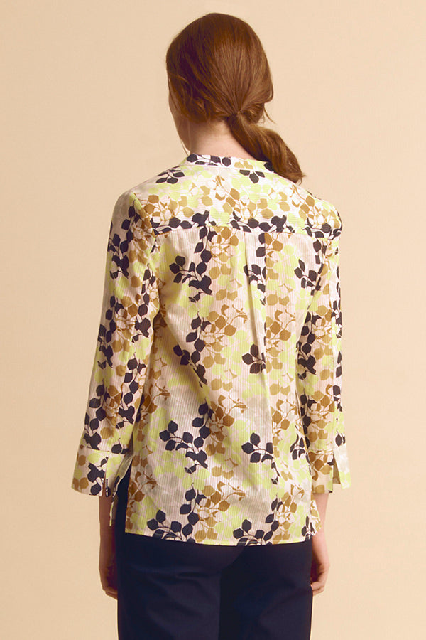 CAMPANULE-BIS85 FLORAL PRINT VOILE SHIRT