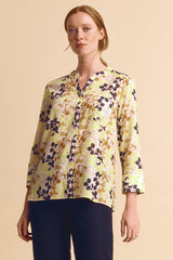 CAMPANULE-BIS85 FLORAL PRINT VOILE SHIRT