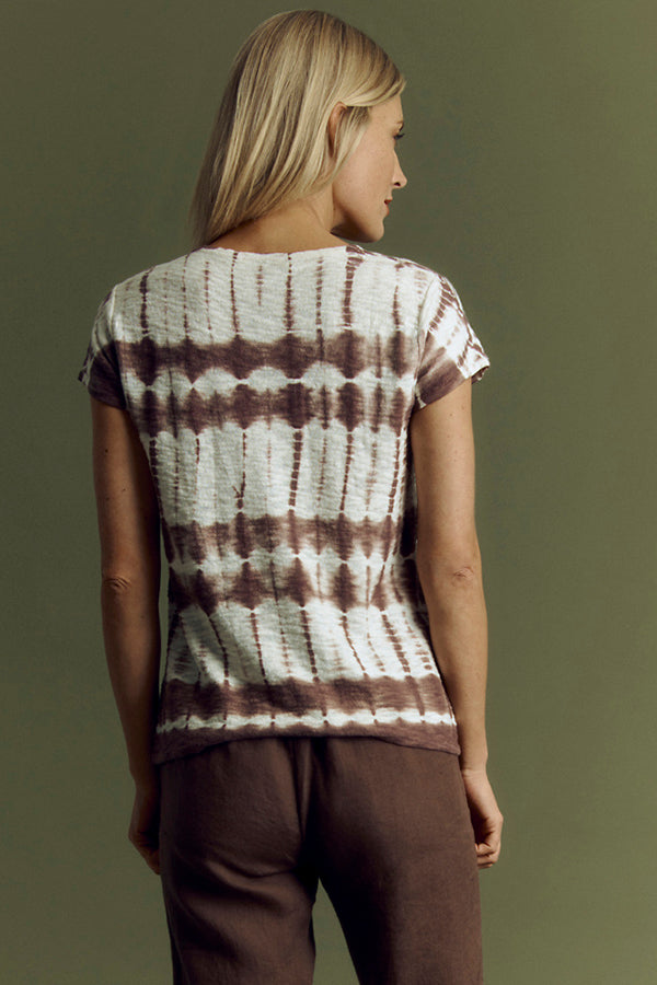 ADYE85 TIE DYE COTTON LINEN SWEATER