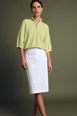 JILO STRAIGHT STRETCH COTTON SKIRT