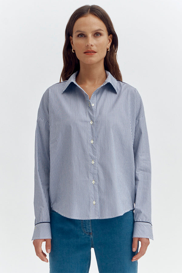 CLUB BLUE STRIPED SHIRT