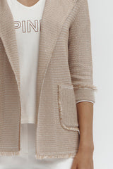 VERLAINE TWO-TONE KNIT JACKET