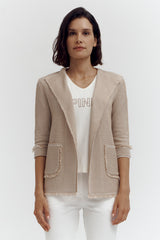 VERLAINE TWO-TONE KNIT JACKET