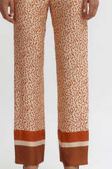 PAPAYE ORANGE PRINTED TROUSER