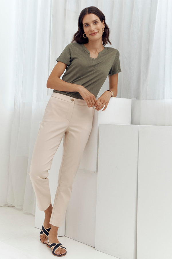 PICO87 BEIGE STRAIGHT TROUSER