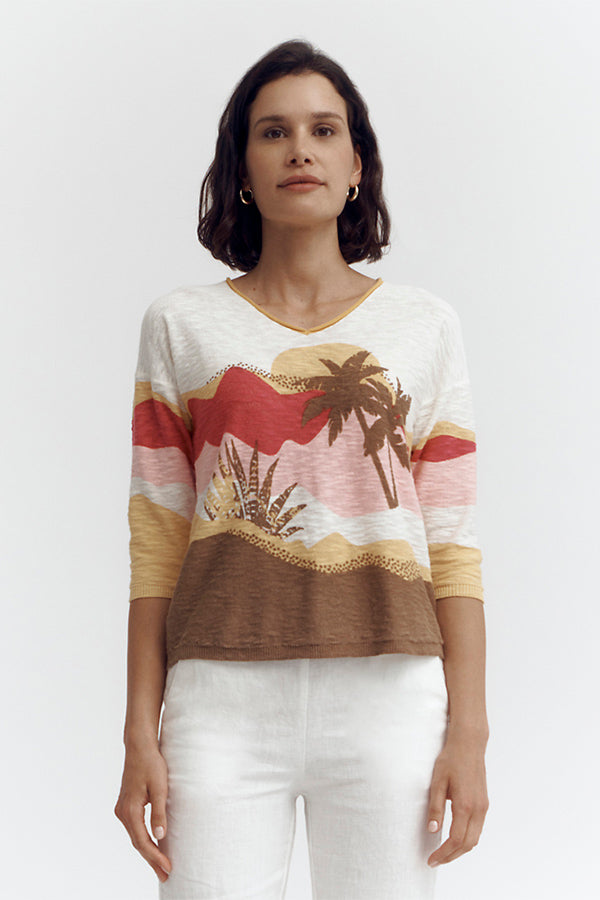 ANTILLES PALM TREE SWEATER