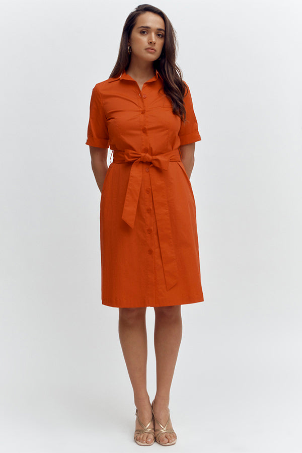 RECITATION POPELINE SHIRT DRESS