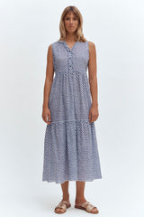 RICCI-WEEK SLEEVELESS PRINTED DRESS