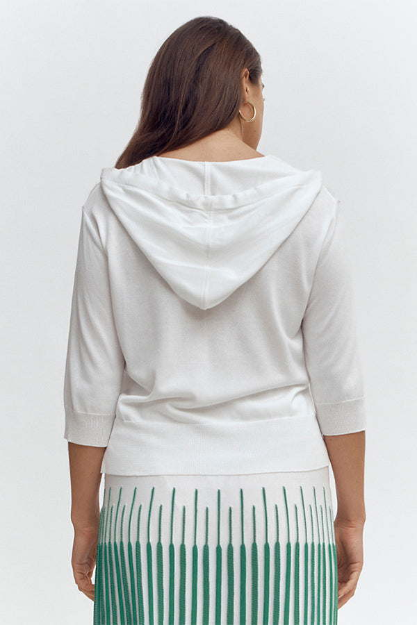 ARUS-B VISCOSE HOODED SWEATSHIRT