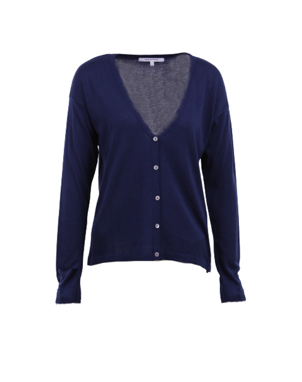 NAVY KNIT CARDIGAN