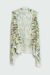 SLEEVELESS PRINTED KNIT VEST