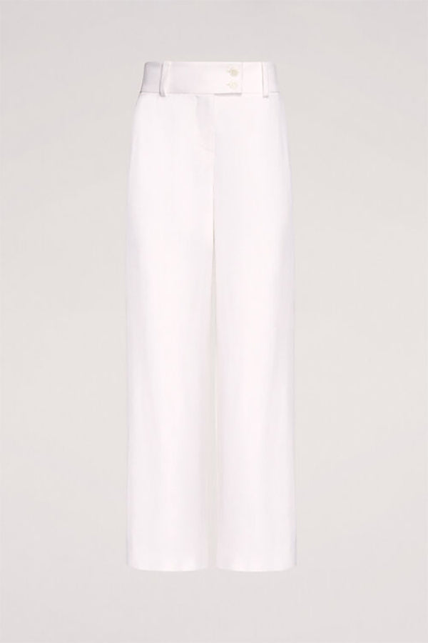 ABITUDINE WHITE WIDE TROUSERS